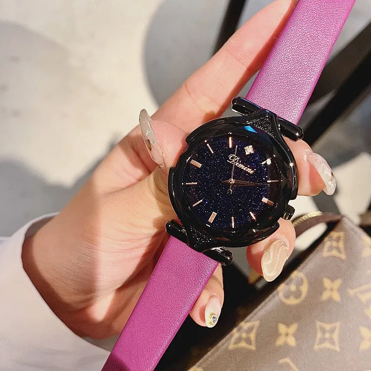 Starry Chassis Black Frame Women's Watch