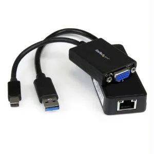 Startech Connect Your Ultrabook To A Vga Projector Or Display And Add Ethernet   1 Usb 3