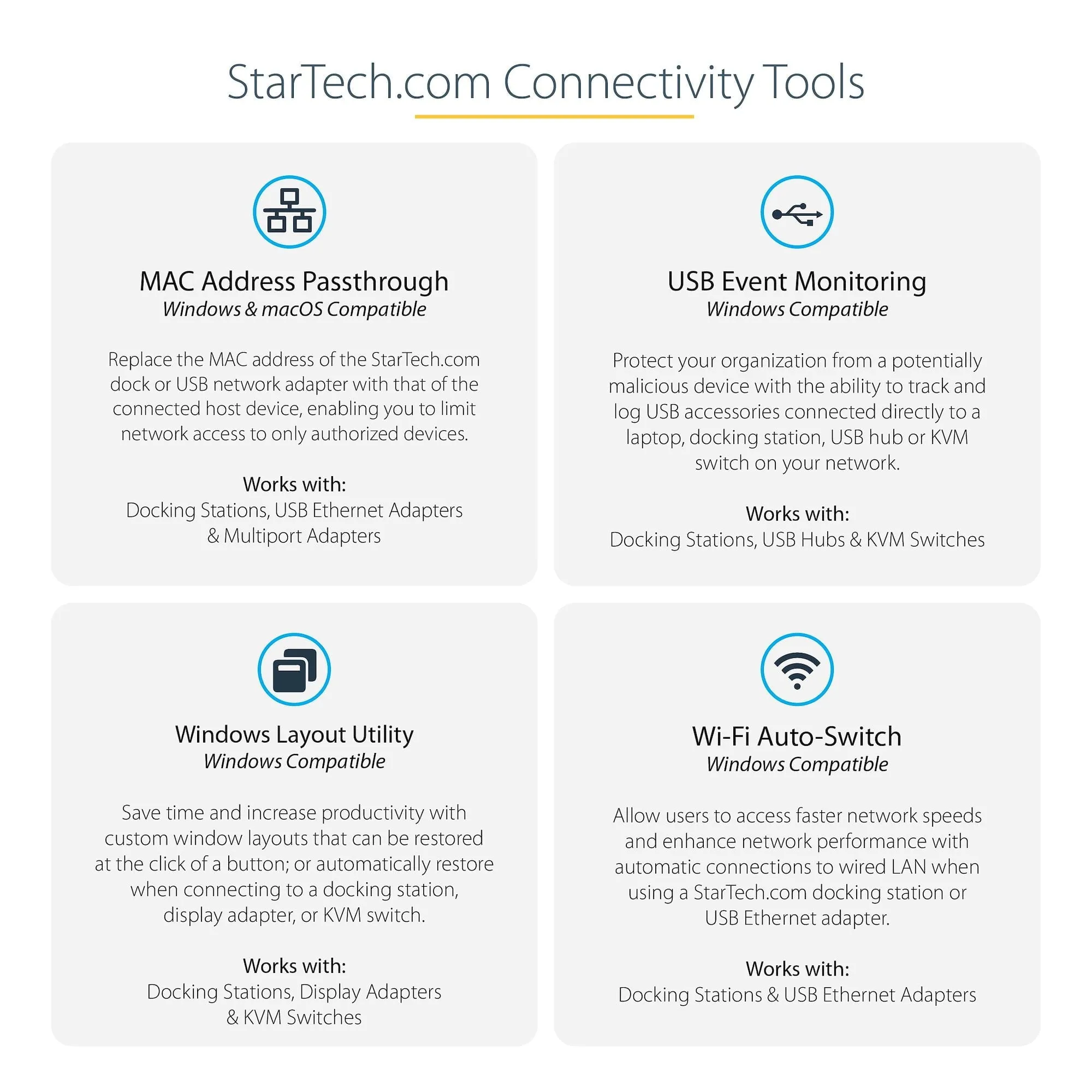 Startech.com USB-C Multiport Adapter, 4K HDMI, VGA Mini Dock, 3x USB, SD