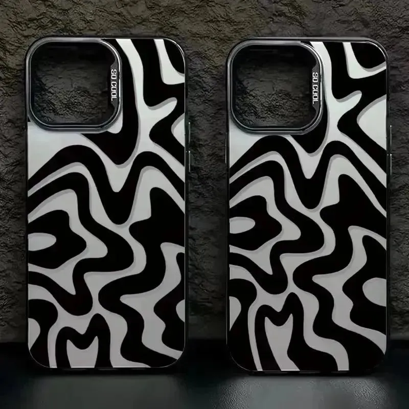 Striped Matte Texture Phone Case (For iPhones)