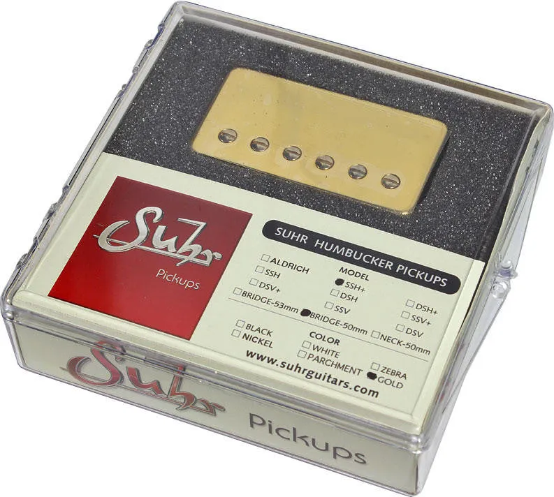 Suhr SSH  Bridge Pickup, Gold, 50mm