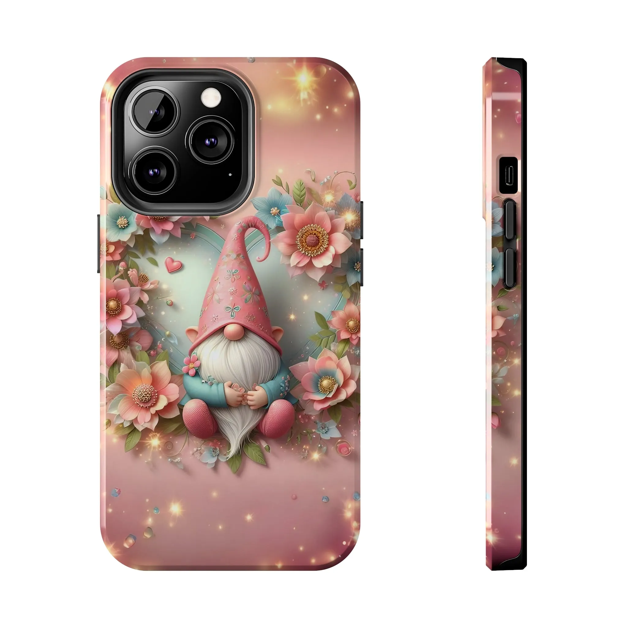 Super Cute Gnome Digital print Design Tough Phone Case compatible with a large variety of iPhone models, Gift, Phone Case