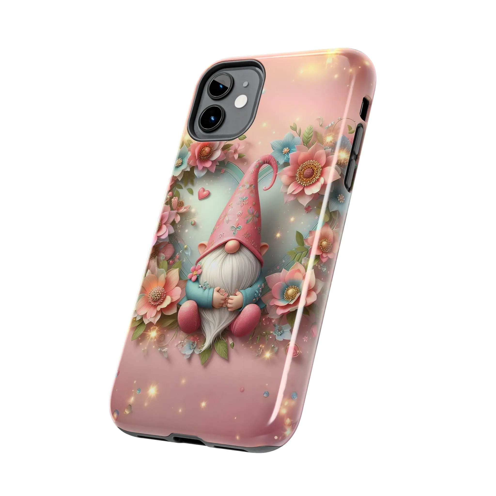 Super Cute Gnome Digital print Design Tough Phone Case compatible with a large variety of iPhone models, Gift, Phone Case