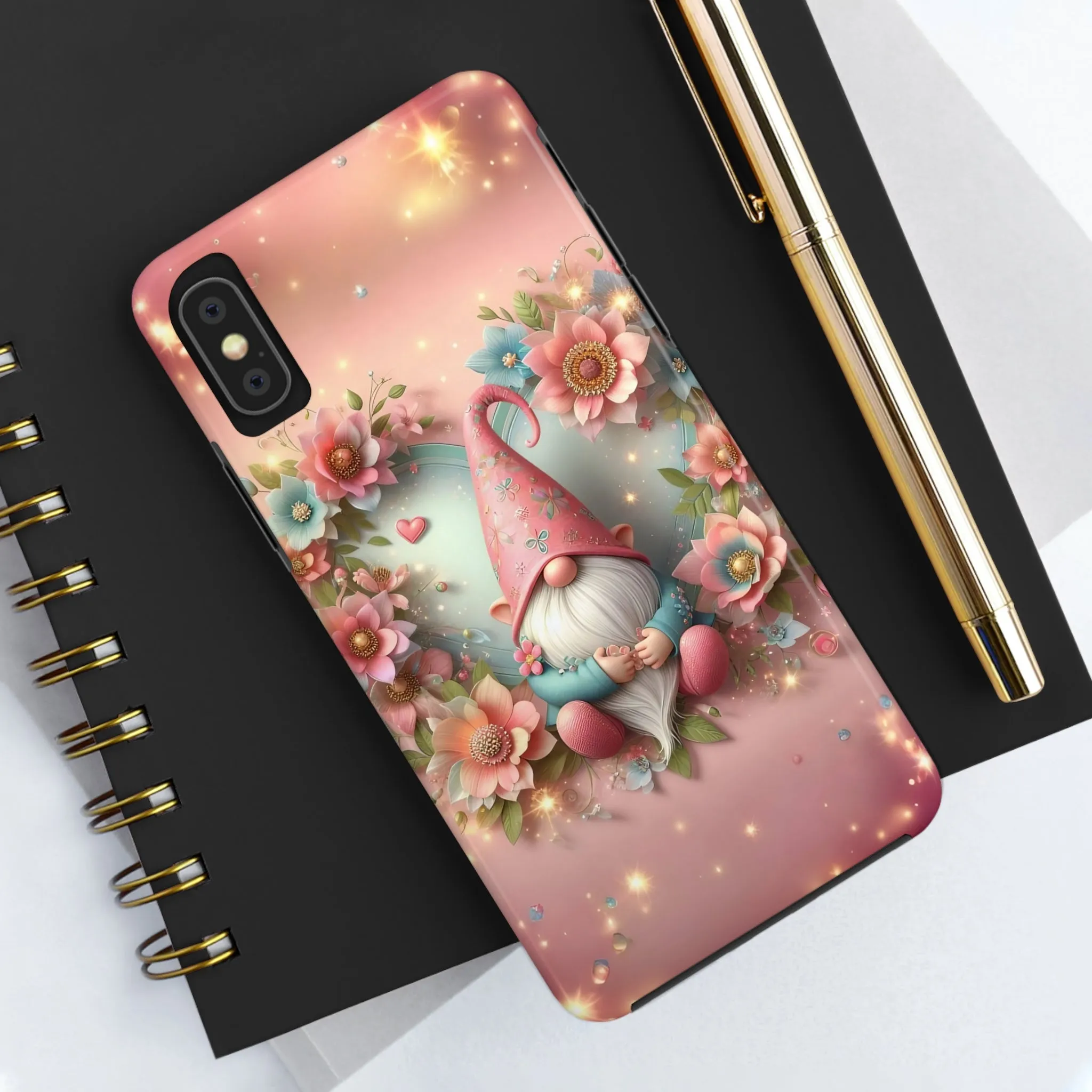 Super Cute Gnome Digital print Design Tough Phone Case compatible with a large variety of iPhone models, Gift, Phone Case