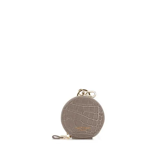 TB Coin Case Croco - Beige