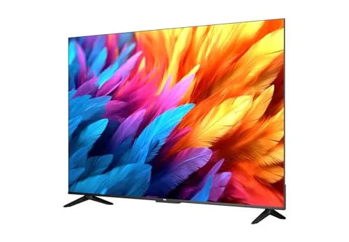 TCL 126 cm (50 inches) Metallic Bezel-Less Series 4K Ultra HD Smart LED Google TV 50V6B (Black)