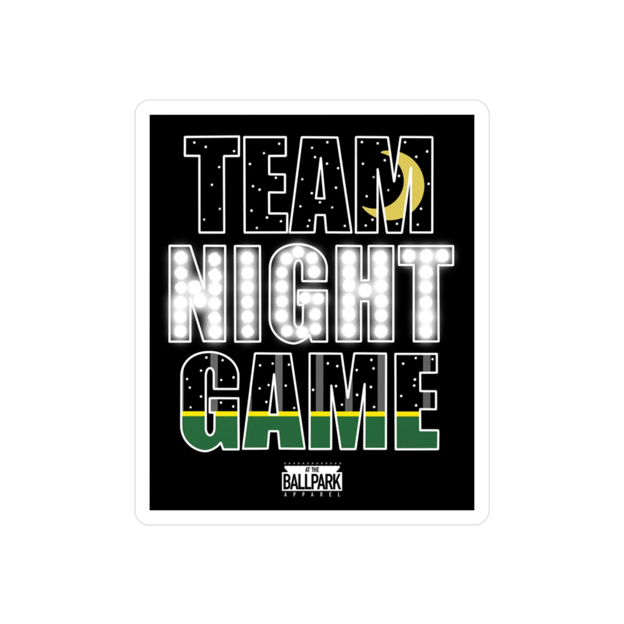 Team Night Game Sticker | At The Ballpark Apparel