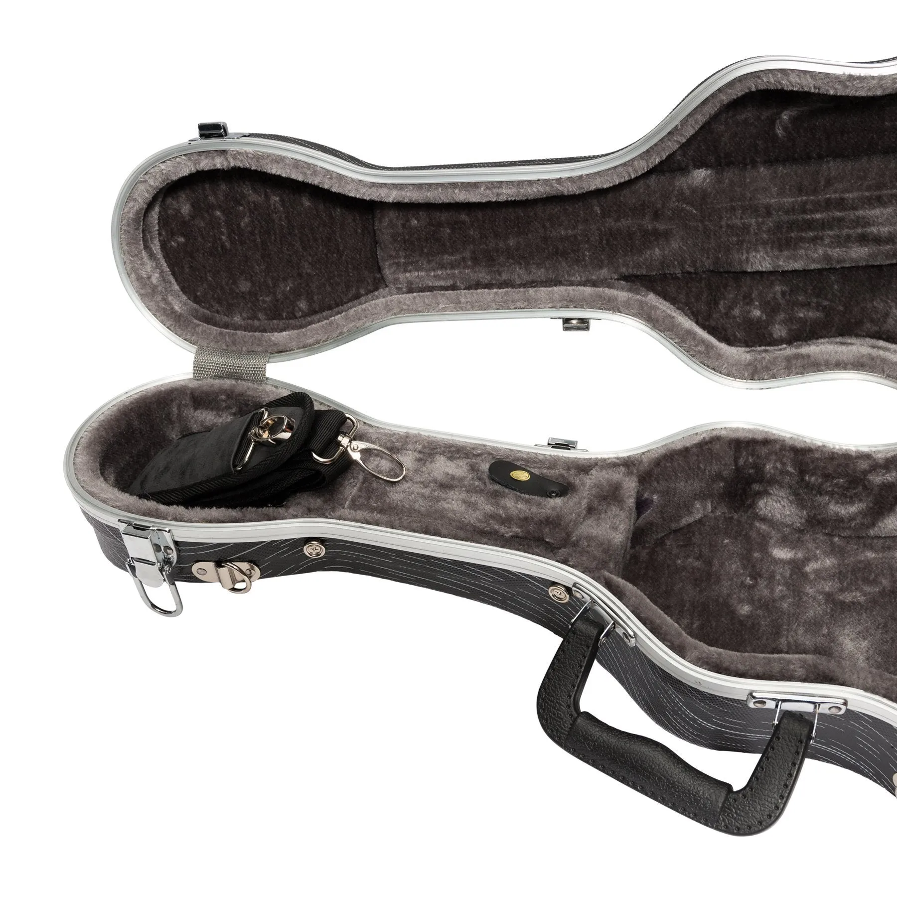 Tiki Deluxe Shaped Concert Ukulele Flight Case (Grey/Black)