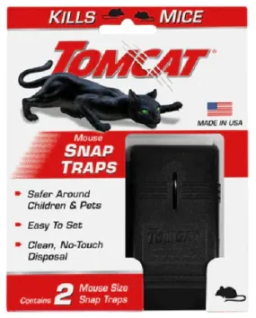 Tomcat 0361510 2-Pack Mouse Mice Snap Trap - Quantity of 24