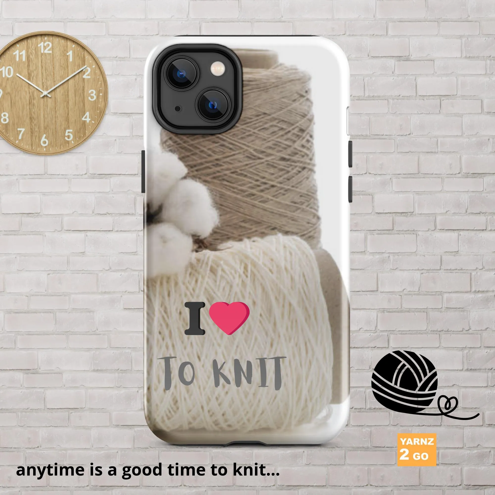 Tough iPhone® case for people who knit