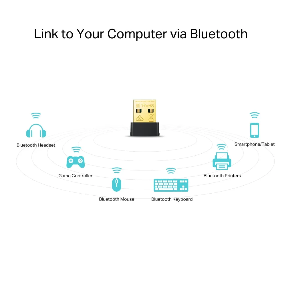 Tp-Link Archer T2ub Nano V1 - Network Adapter - Usb 2.0 - Wi-Fi 5, Bluetooth 4.2