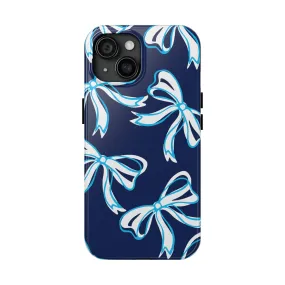 Trendy Bow Phone Case, Bed Party Bow Iphone case, Bow Phone Case, - Villanova, Wildcats, Penn State, UConn,