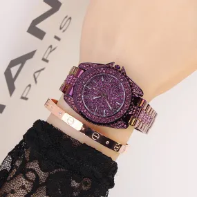 Trendy Diamond With Scale Women's Watch