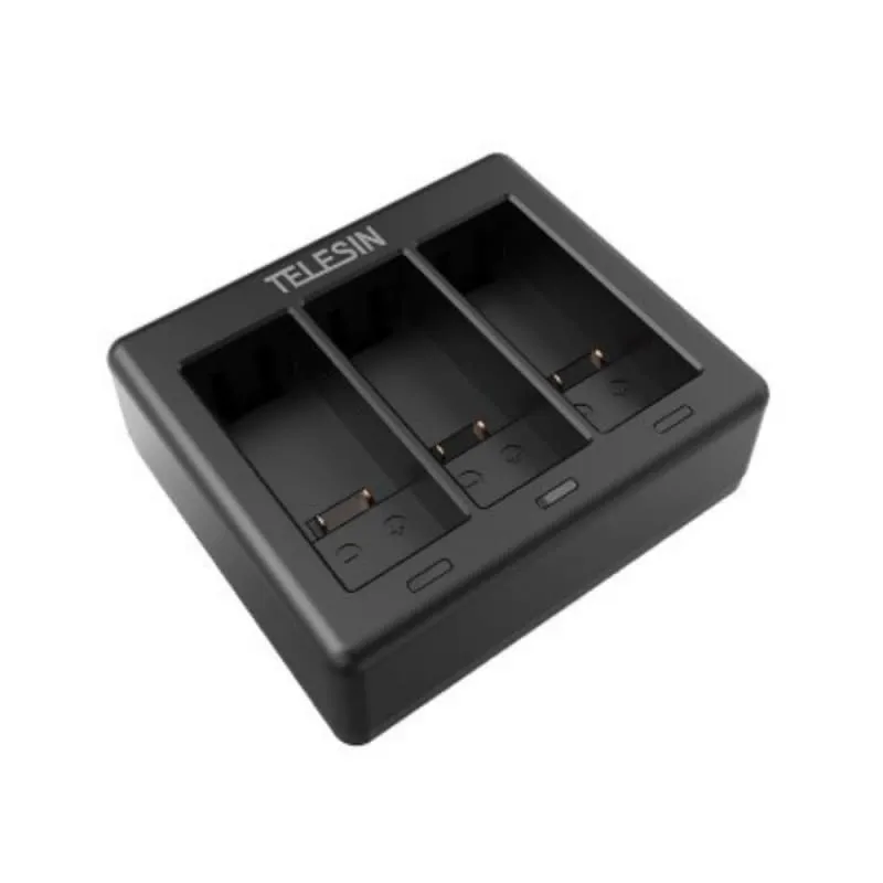 Triple Battery Charger for GoPro Hero 9, 10 ,11 & 12, 13 Black