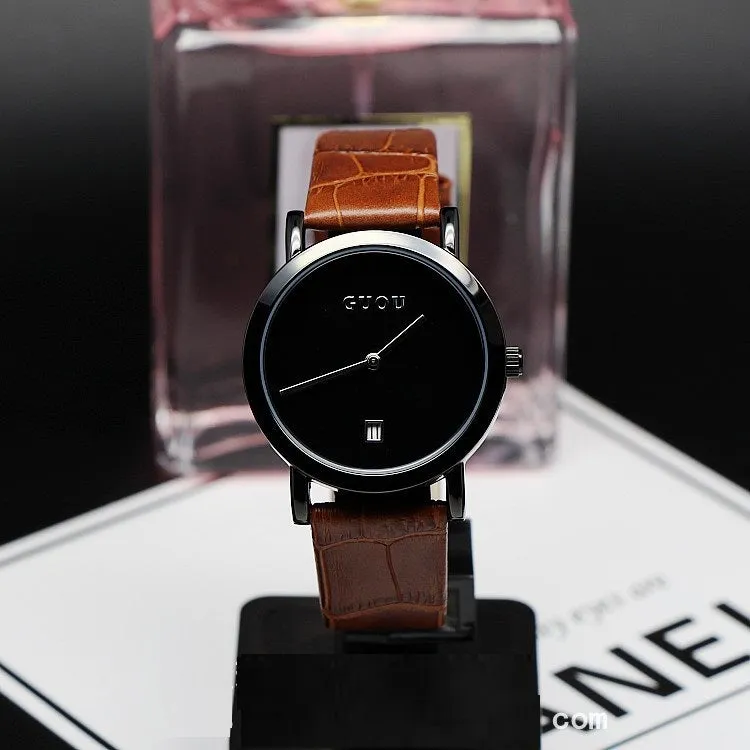 Ultra-thin Strap With Calendar Women's Watch