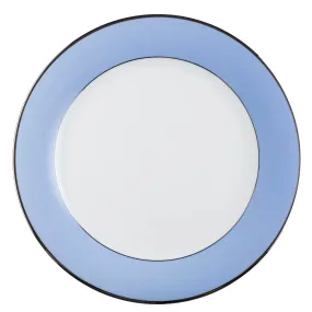 Ultra-White ColorSheen Light Blue Platinum Charger Plate