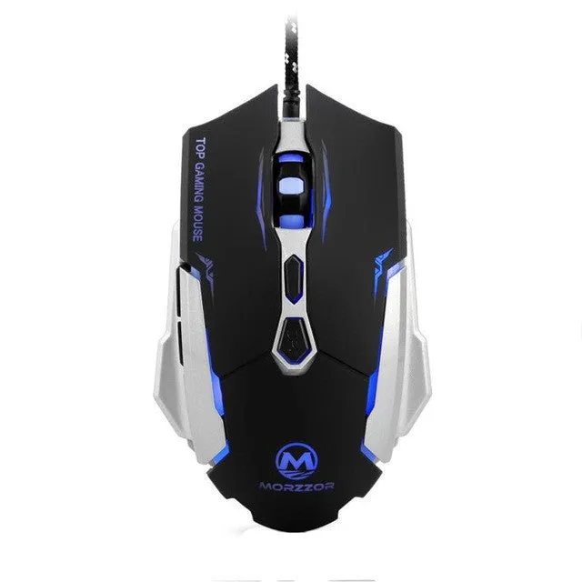 USB 2400 DPI 7D Buttons LED Optical Gaming Mouse