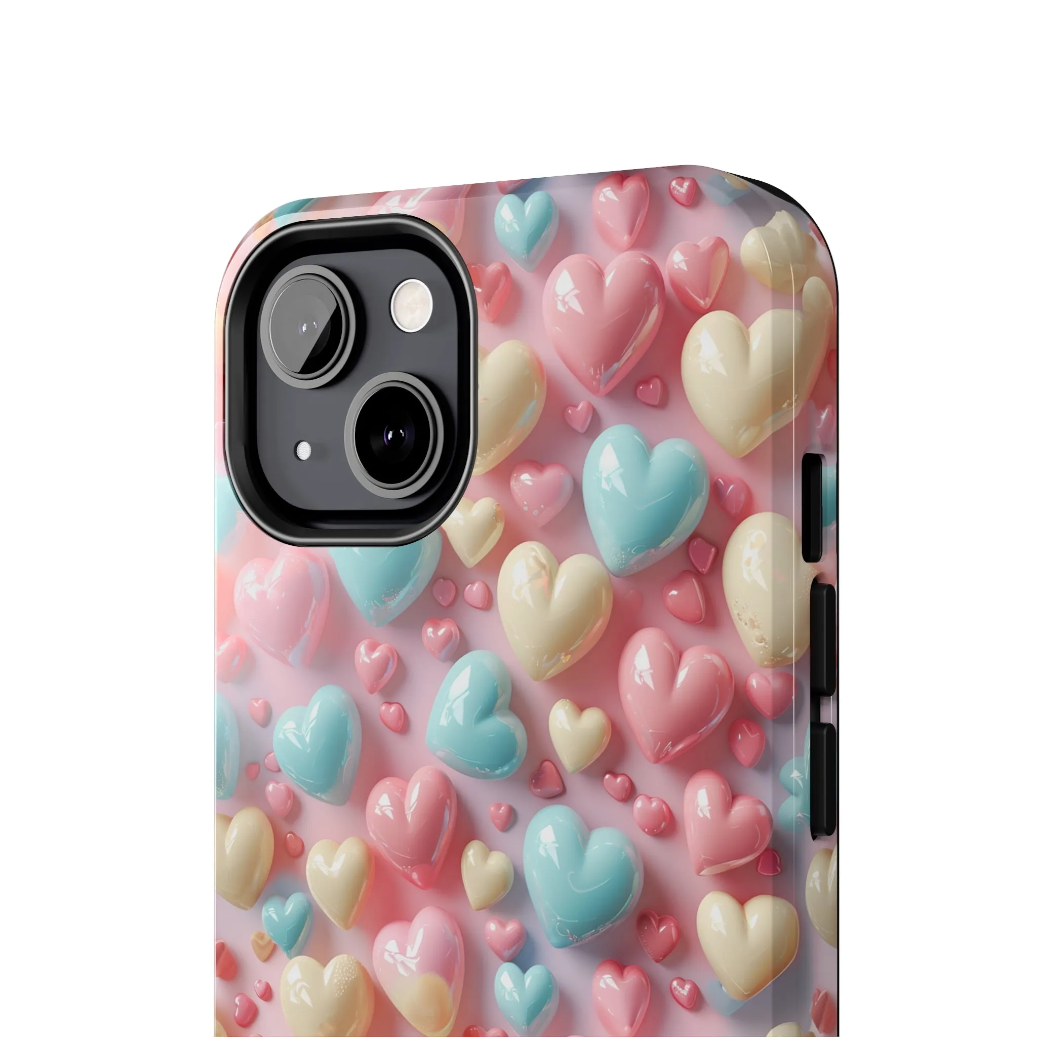 Valentine's Candy Hearts Pattern Design Tough Phone Case compatible with a large variety of iPhone models, Gift, Phone Case