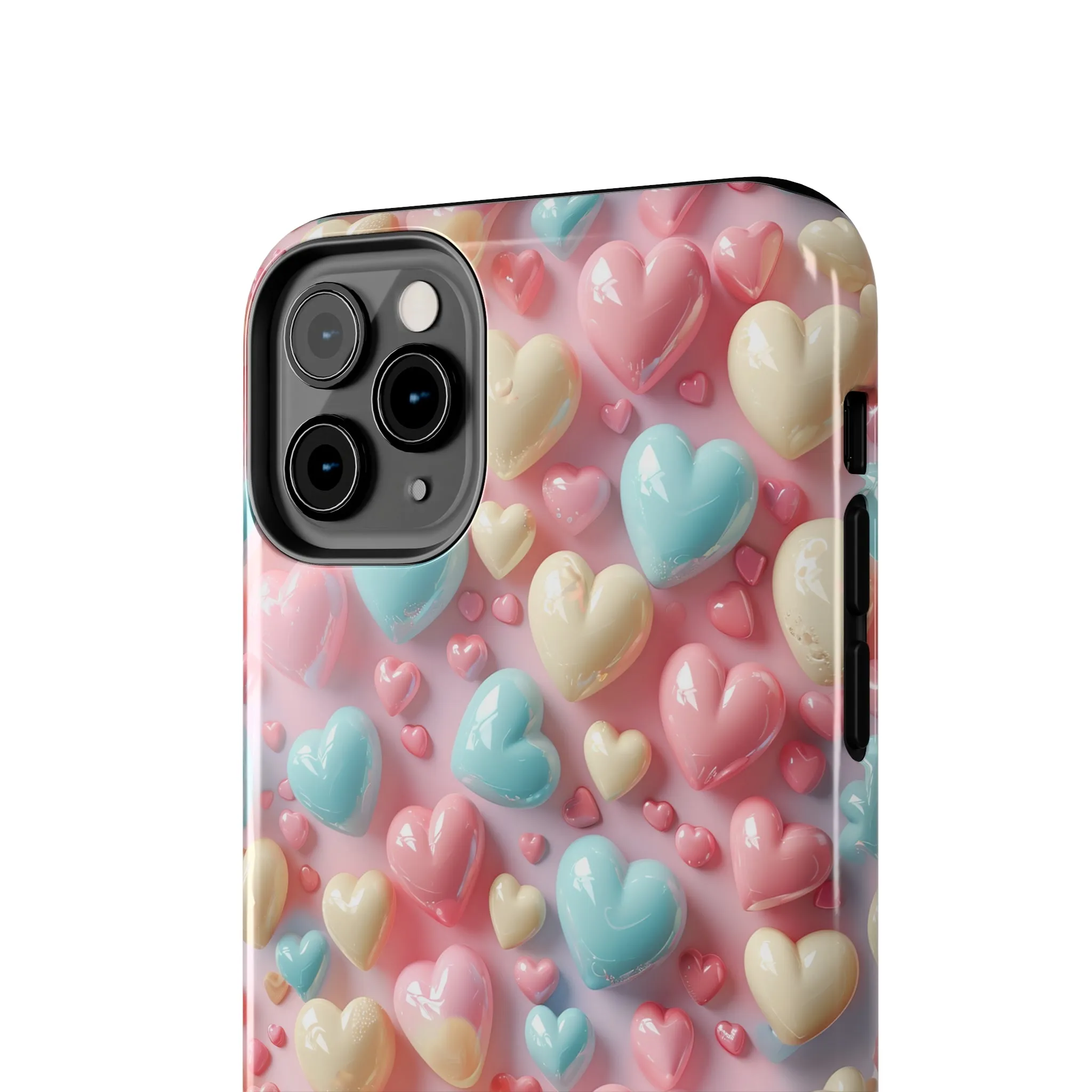 Valentine's Candy Hearts Pattern Design Tough Phone Case compatible with a large variety of iPhone models, Gift, Phone Case