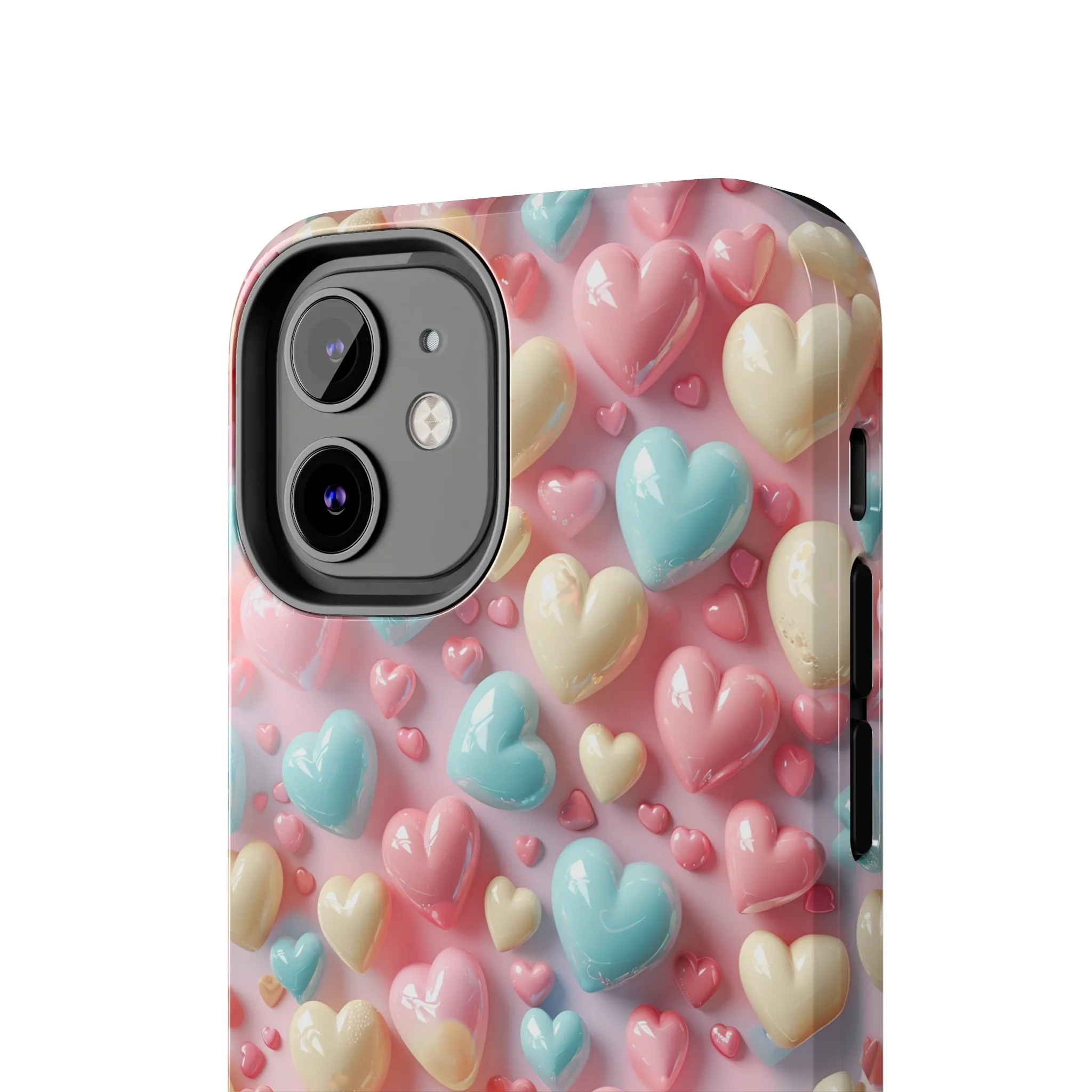 Valentine's Candy Hearts Pattern Design Tough Phone Case compatible with a large variety of iPhone models, Gift, Phone Case