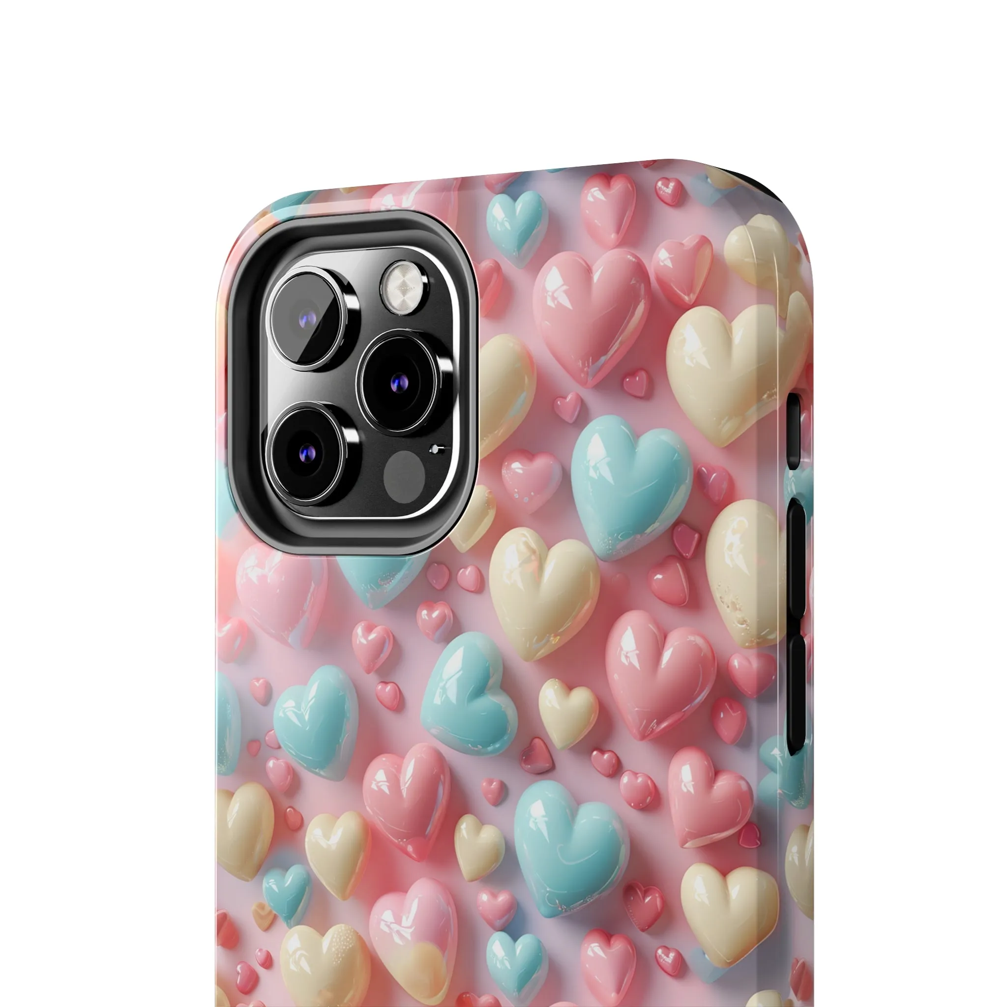 Valentine's Candy Hearts Pattern Design Tough Phone Case compatible with a large variety of iPhone models, Gift, Phone Case