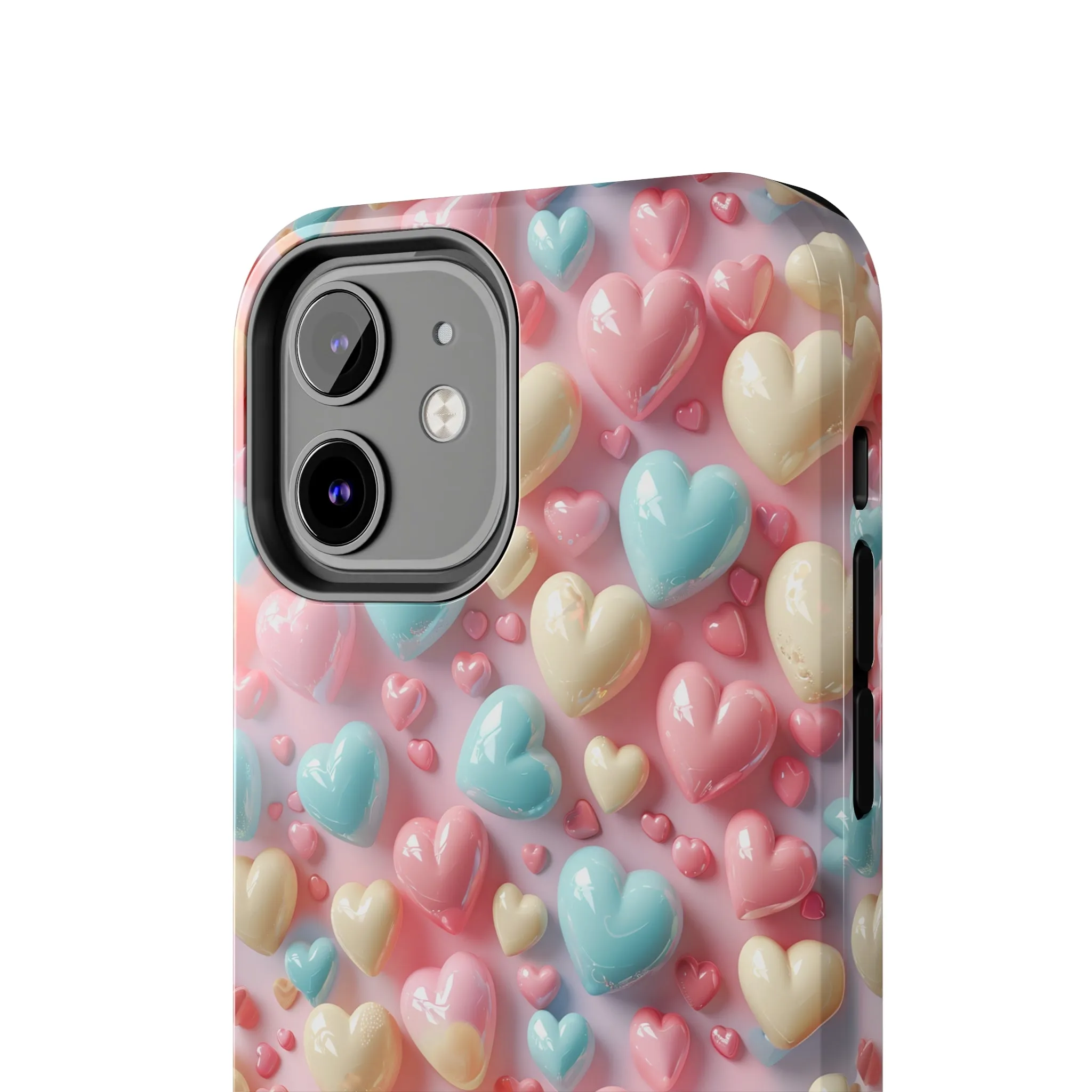 Valentine's Candy Hearts Pattern Design Tough Phone Case compatible with a large variety of iPhone models, Gift, Phone Case