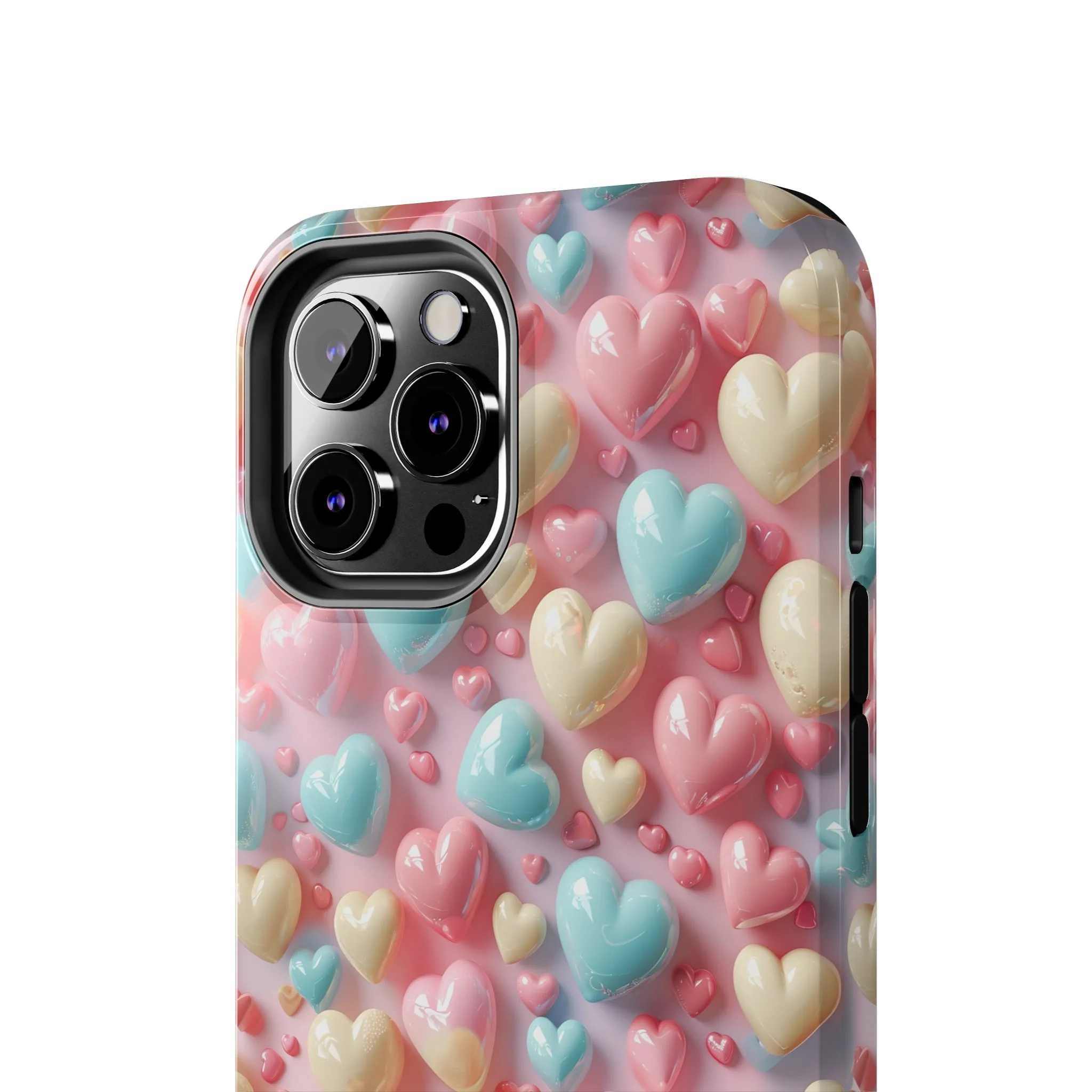 Valentine's Candy Hearts Pattern Design Tough Phone Case compatible with a large variety of iPhone models, Gift, Phone Case