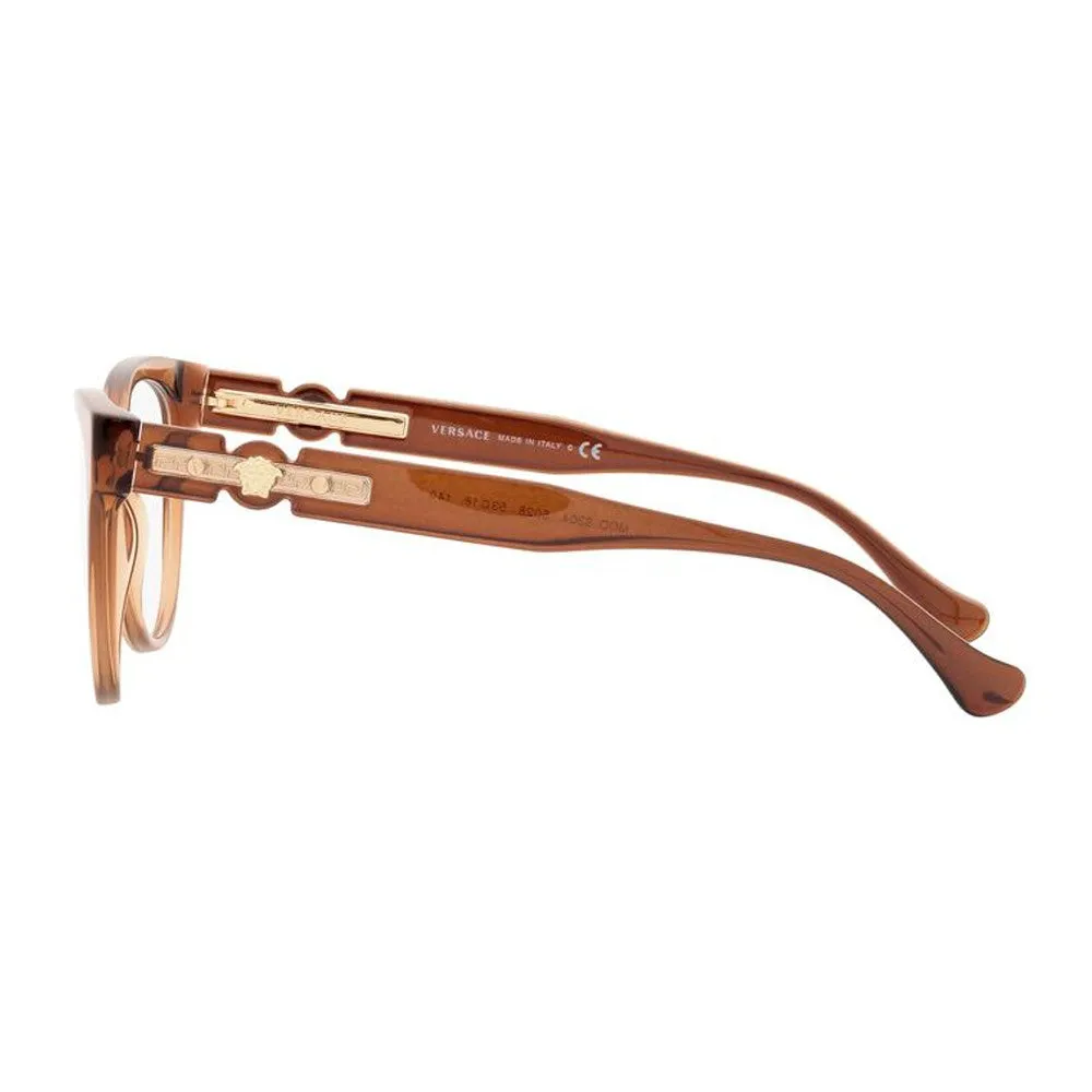 Versace Women's Transparent Brown Eyeglasses VE_3304_5028_53mm