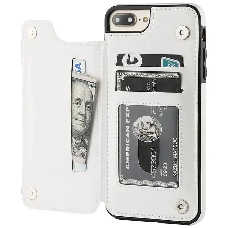 Vistor Leather Flip Wallet Case For iPhone 11, 12 & 13 Series