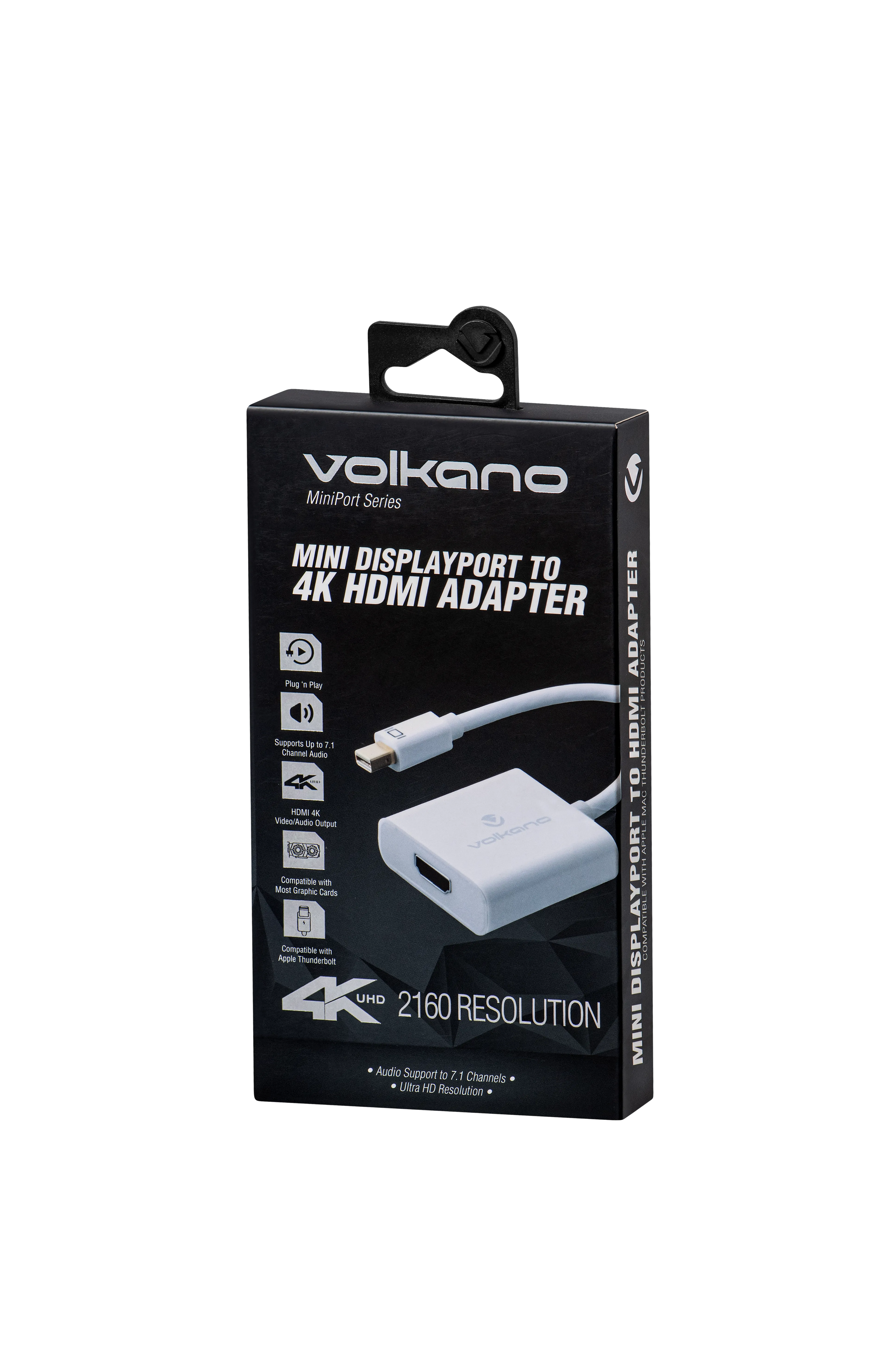 Volkano MiniPort series Mini DisplayPort to 4K HDMI converter 10cm -  White