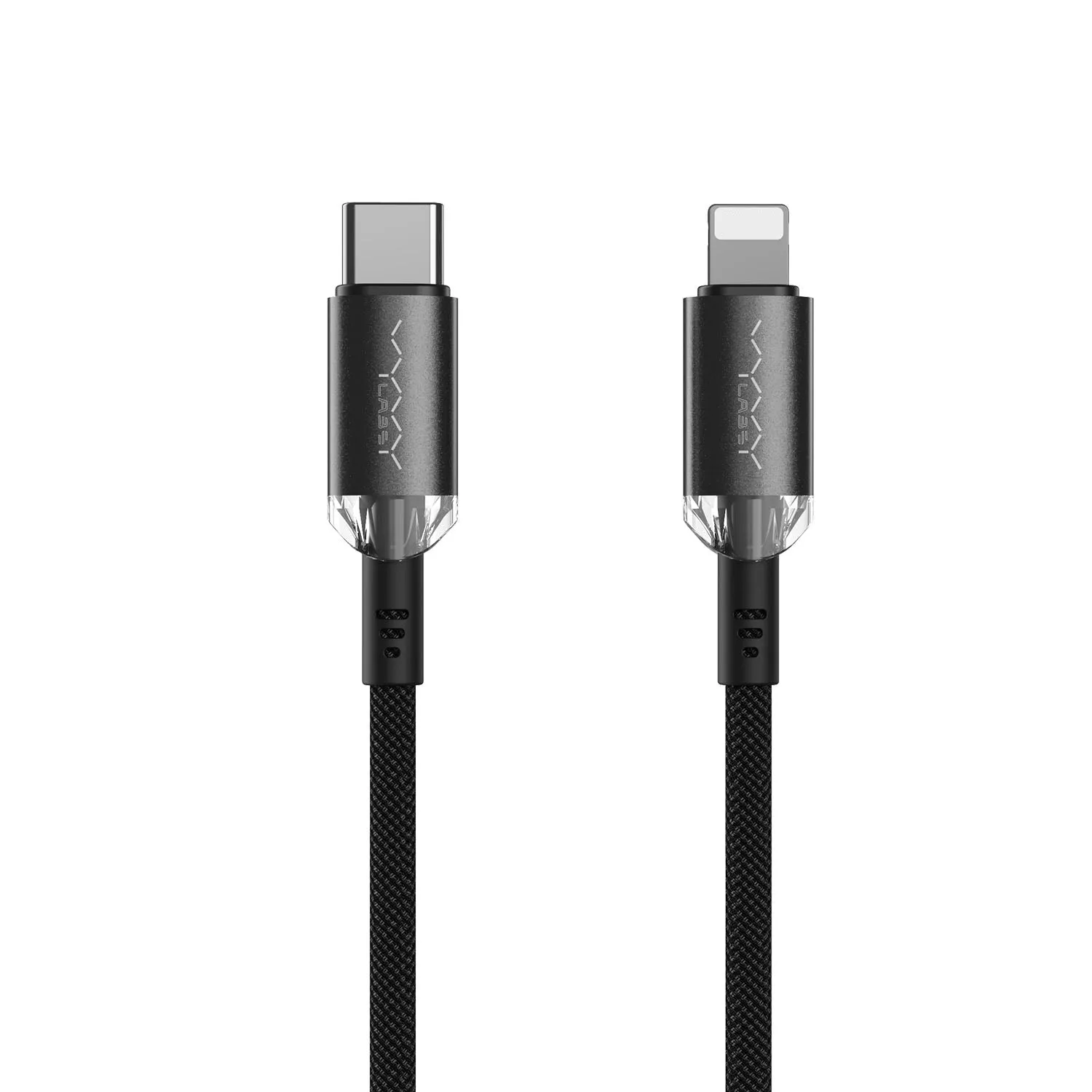 Vyvylabs Crystal Series Fast Charging Data Cable Type-C to Lightning 30W 1M - Black