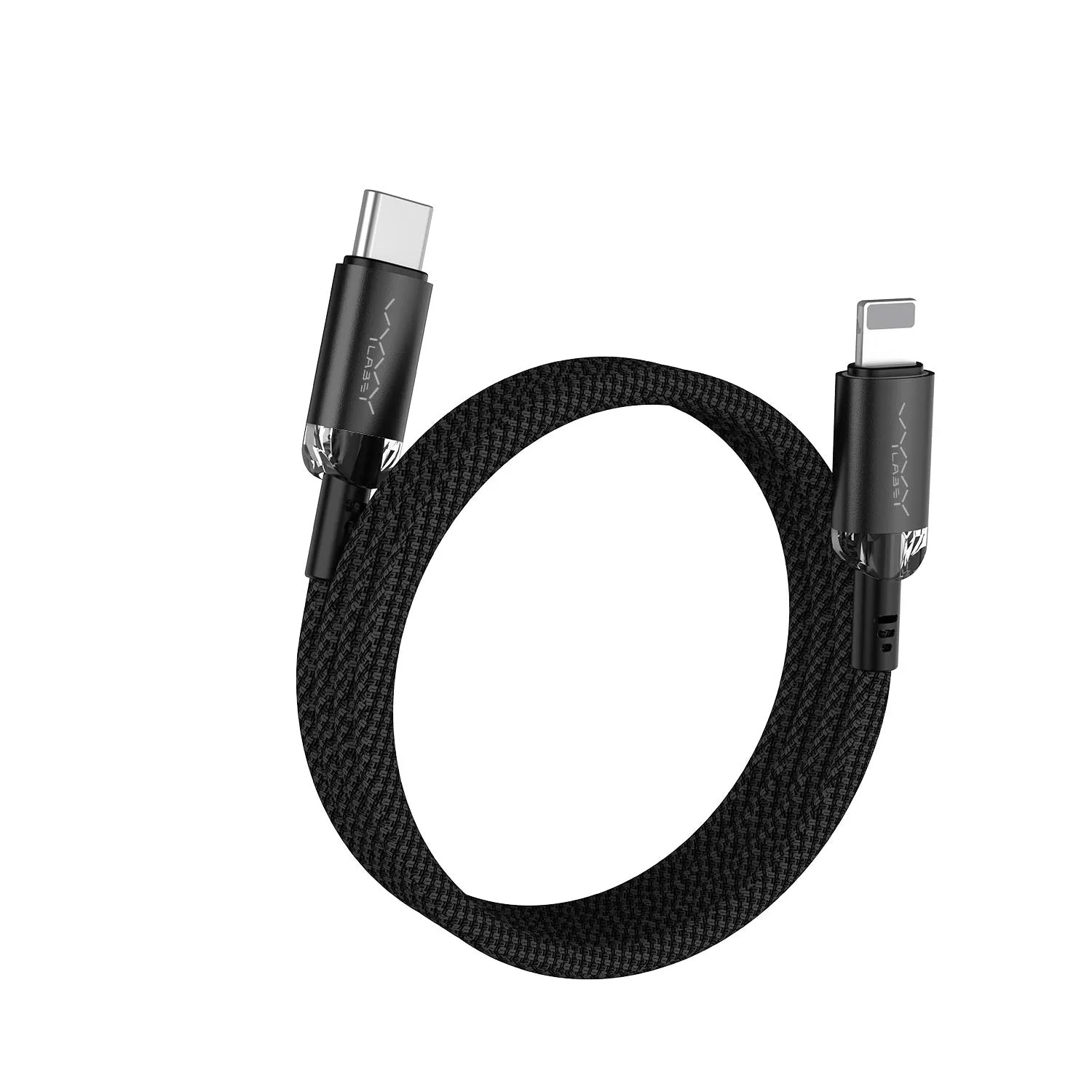 Vyvylabs Crystal Series Fast Charging Data Cable Type-C to Lightning 30W 1M - Black