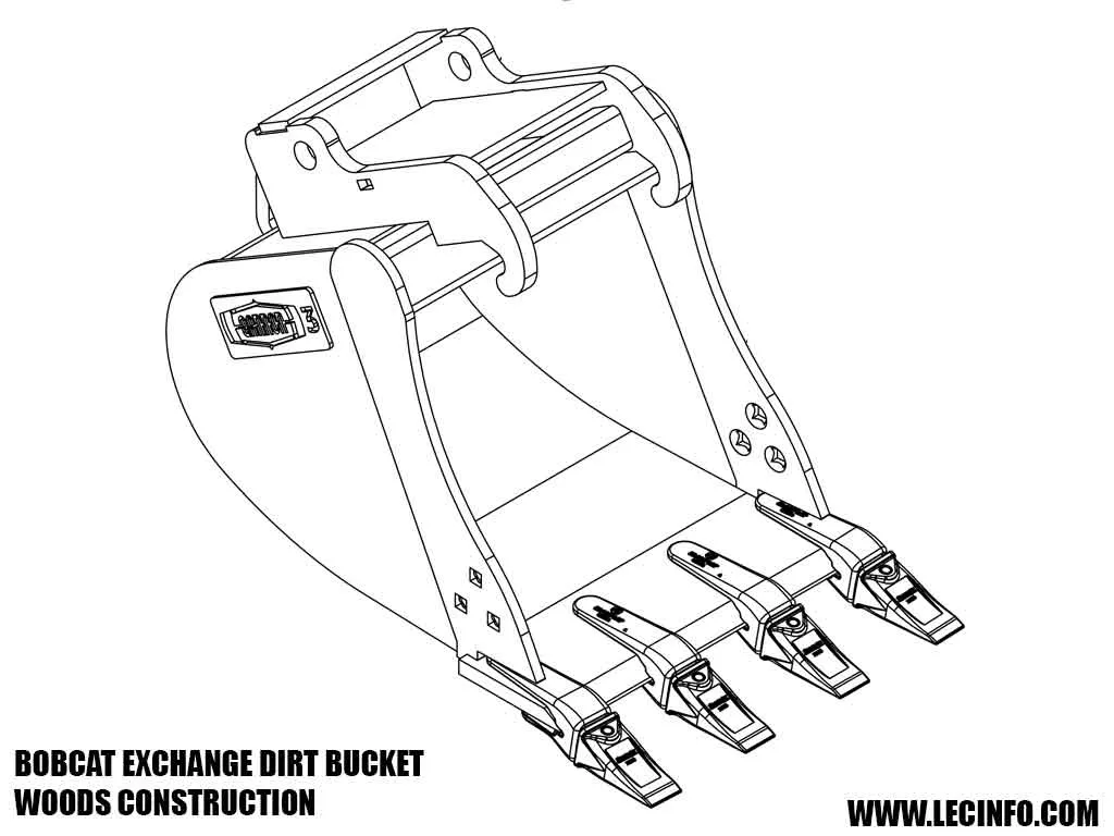 WAIN ROY dirt buckets for excavators 160,000 - 200,000 lbs.