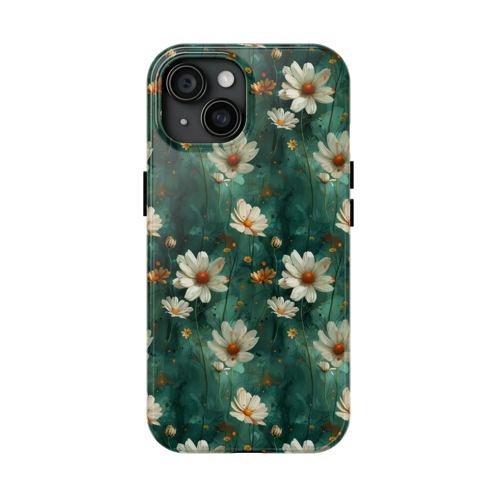 Watercolor Daisy Floral iPhone Case, Elegant White Blossom Design, Protective Phone Cover, Stylish Watercolor Flower Pattern compatible with a large variety of iPhone models, Phone Case, Gift