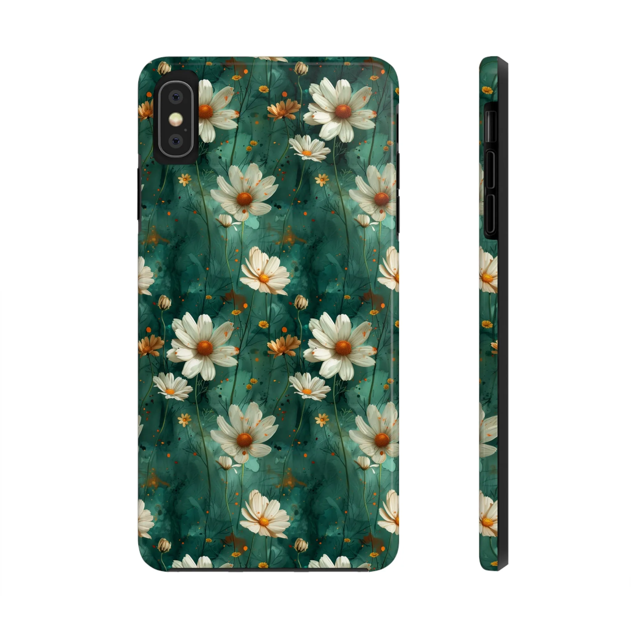 Watercolor Daisy Floral iPhone Case, Elegant White Blossom Design, Protective Phone Cover, Stylish Watercolor Flower Pattern compatible with a large variety of iPhone models, Phone Case, Gift