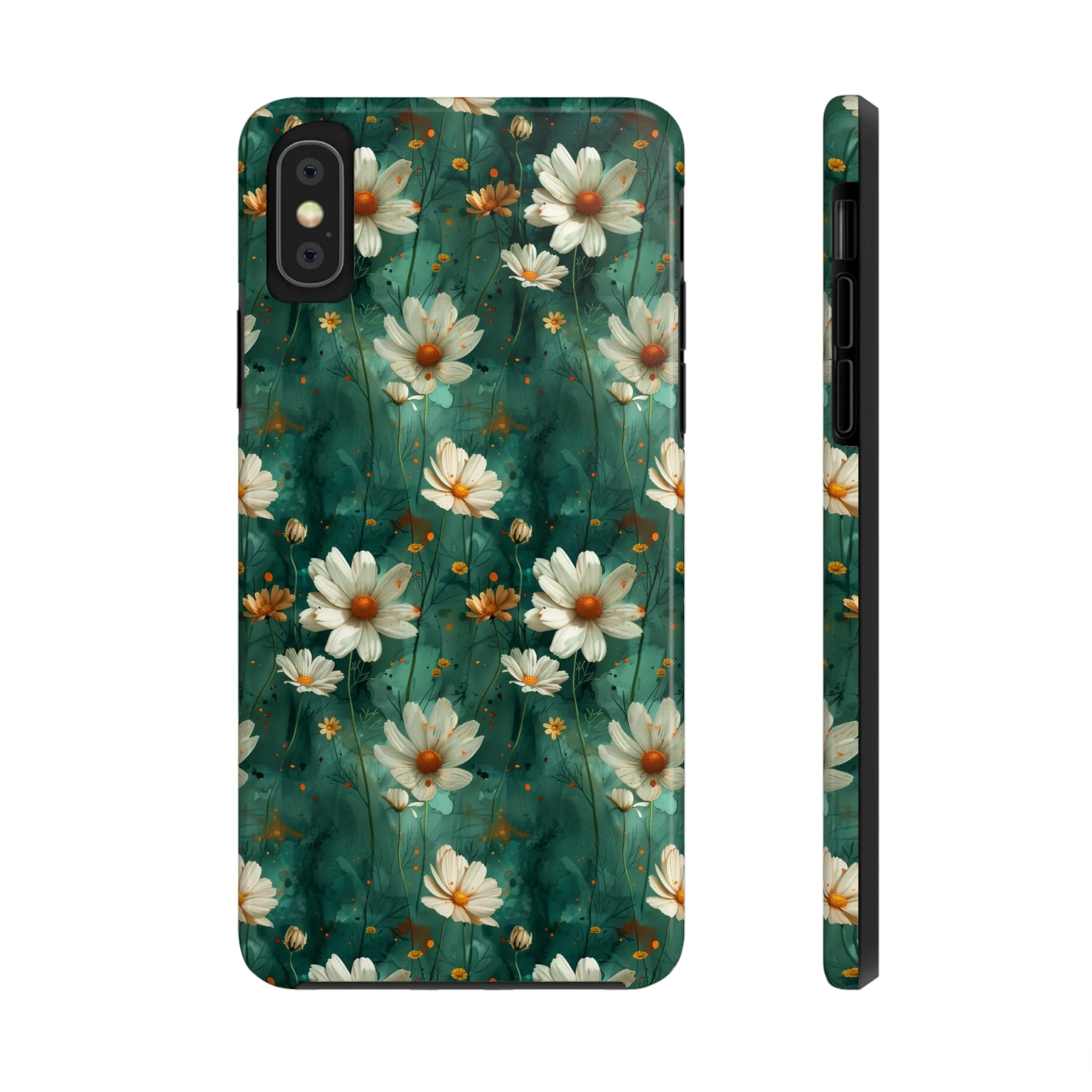 Watercolor Daisy Floral iPhone Case, Elegant White Blossom Design, Protective Phone Cover, Stylish Watercolor Flower Pattern compatible with a large variety of iPhone models, Phone Case, Gift