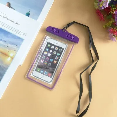 Waterproof Bag Case Universal 6.5 inch Mobile Phone Bag Swim Case Take Photo Under water For iPhone 7 Full Protection Cover Case