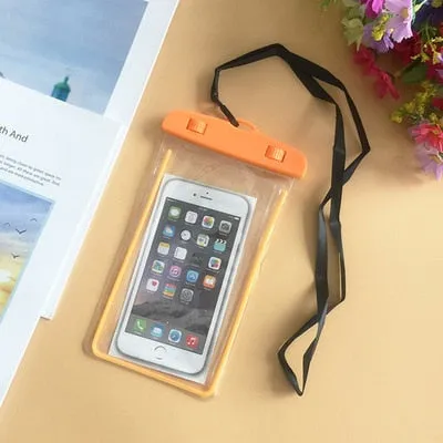 Waterproof Bag Case Universal 6.5 inch Mobile Phone Bag Swim Case Take Photo Under water For iPhone 7 Full Protection Cover Case