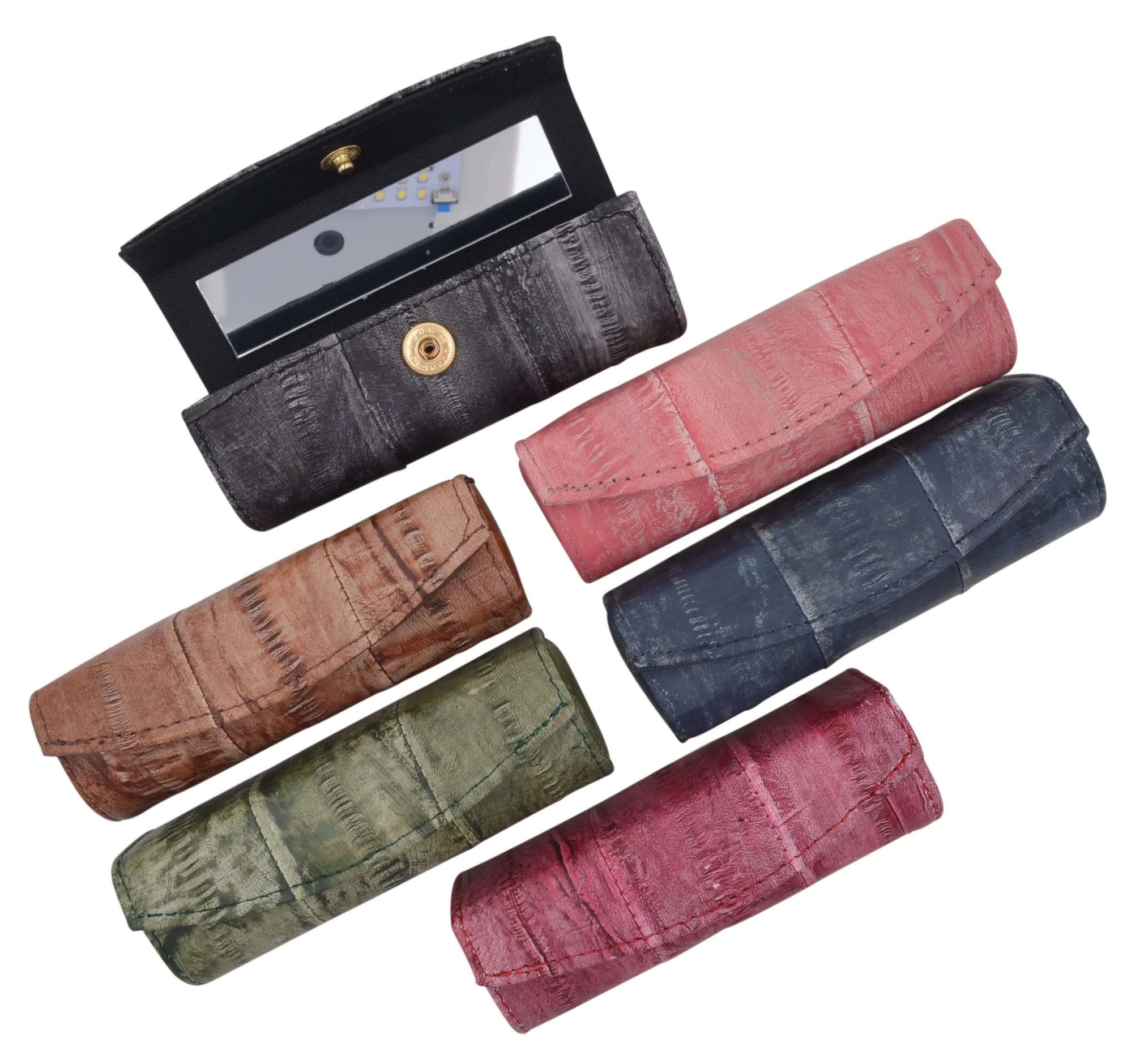 Waterproof Eel Skin Cosmetic Case Lipstick Case elegant Design EW565