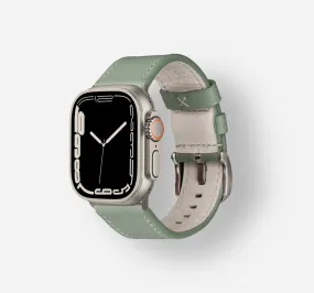 Waterproof Leather Band | Sage Green