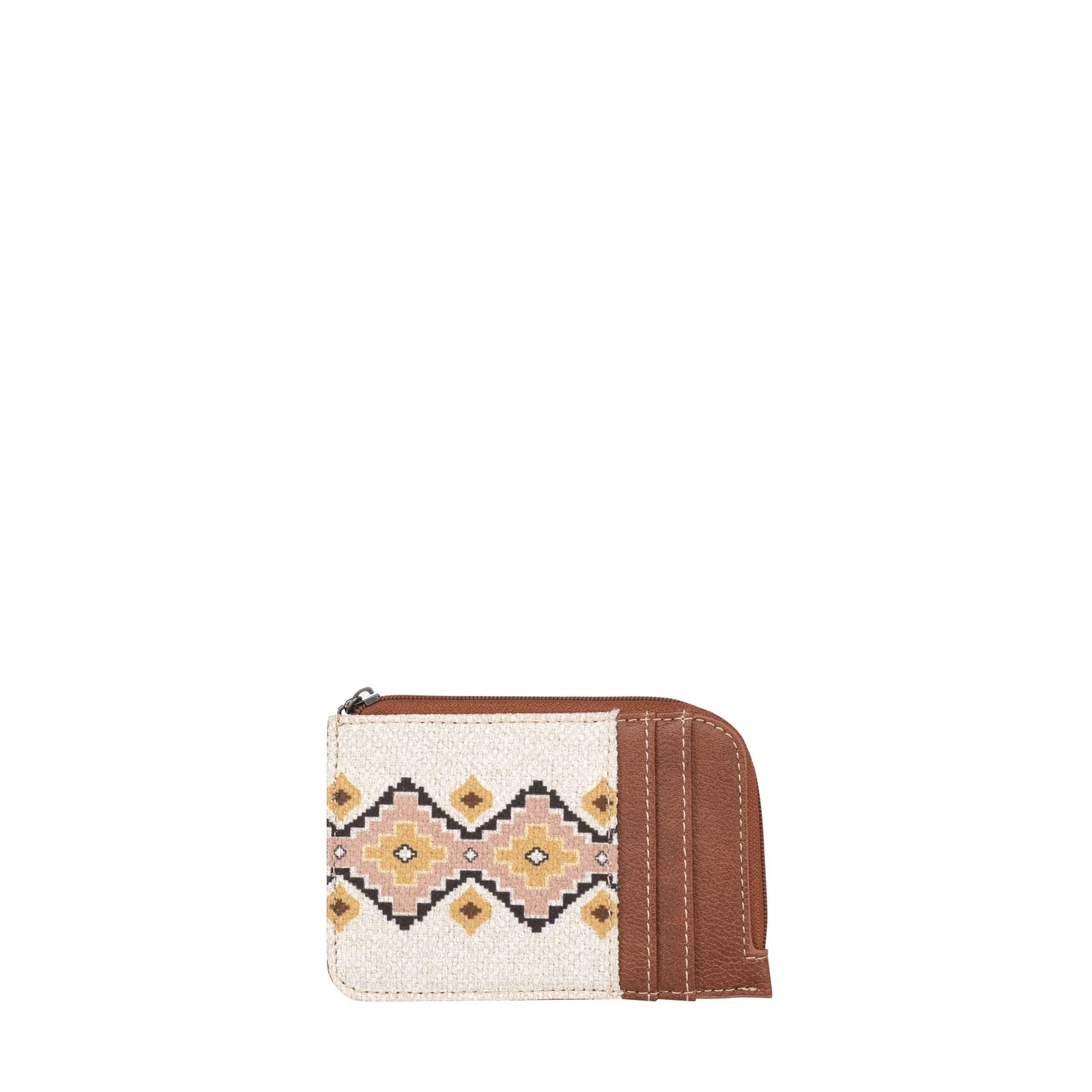 WG2202-W005 Wrangler Southwestern Art Print Mini Zip Card Case