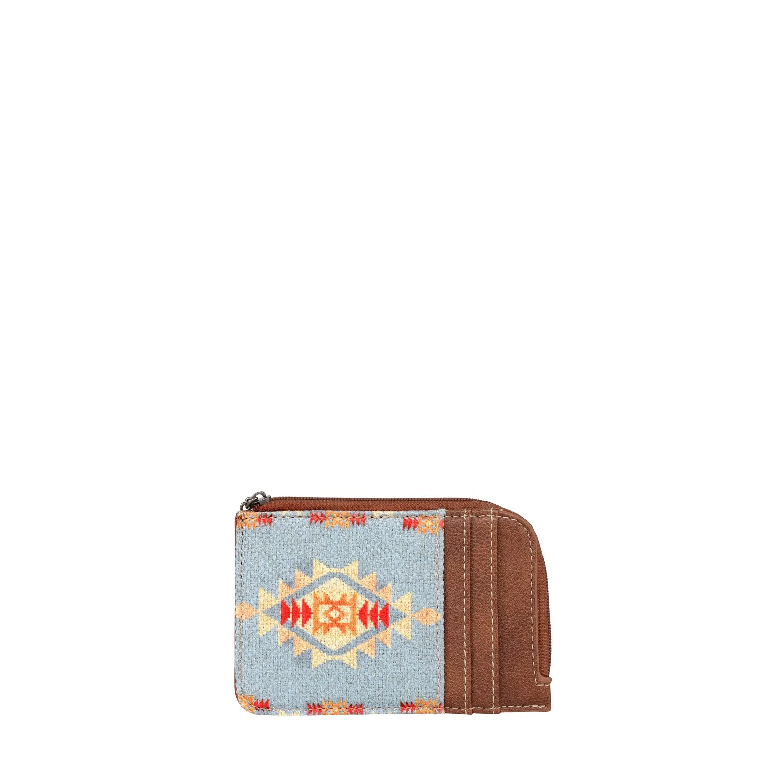 WG2202-W005 Wrangler Southwestern Art Print Mini Zip Card Case