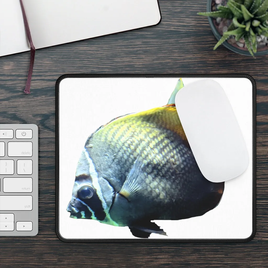 White Black Fish Gaming Mouse Pad