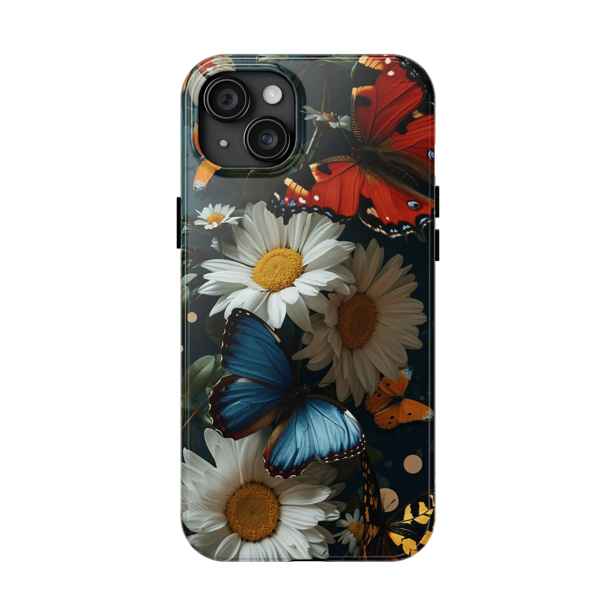 Wildflowers & Butterflies Vibrant Tones Digital print Design Tough Phone Case compatible with a large variety of iPhone models, Phone Case