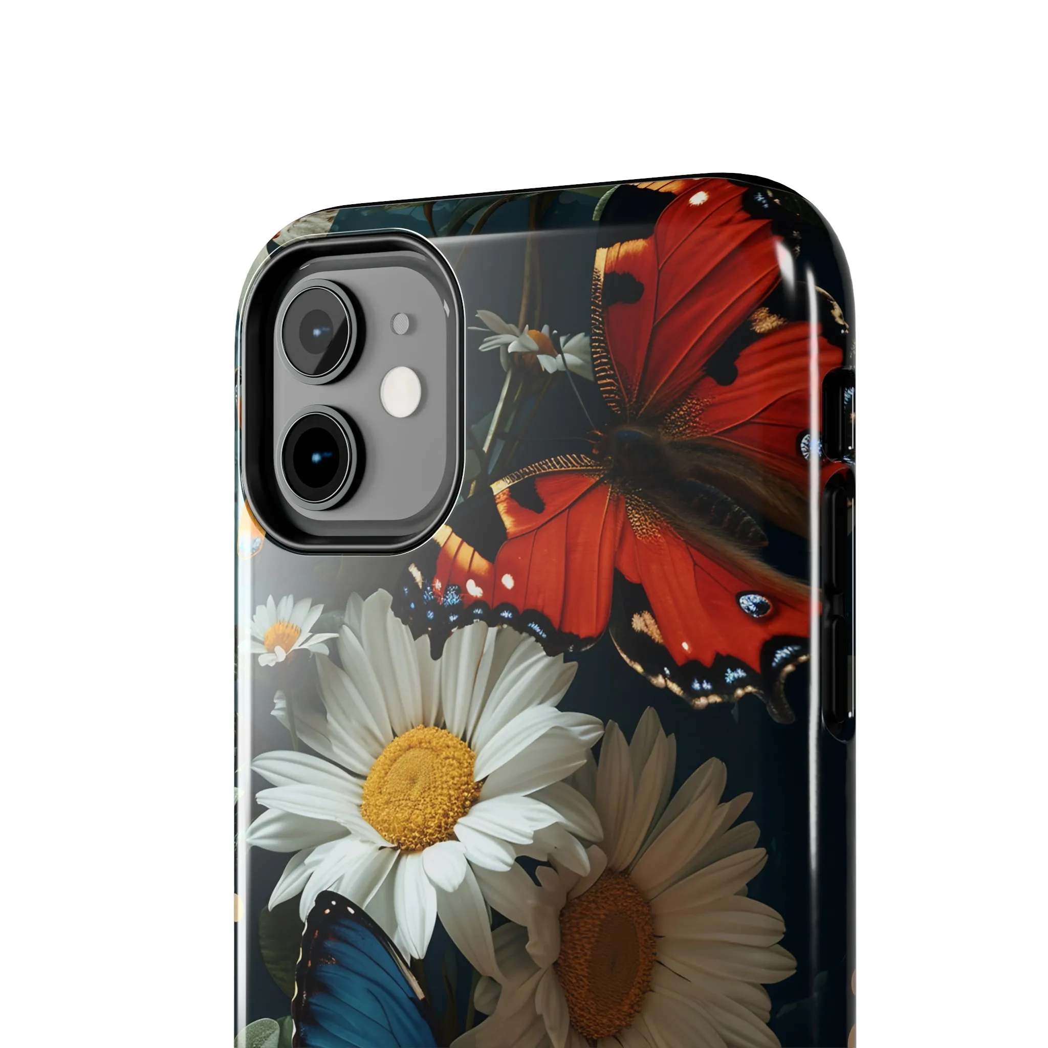 Wildflowers & Butterflies Vibrant Tones Digital print Design Tough Phone Case compatible with a large variety of iPhone models, Phone Case