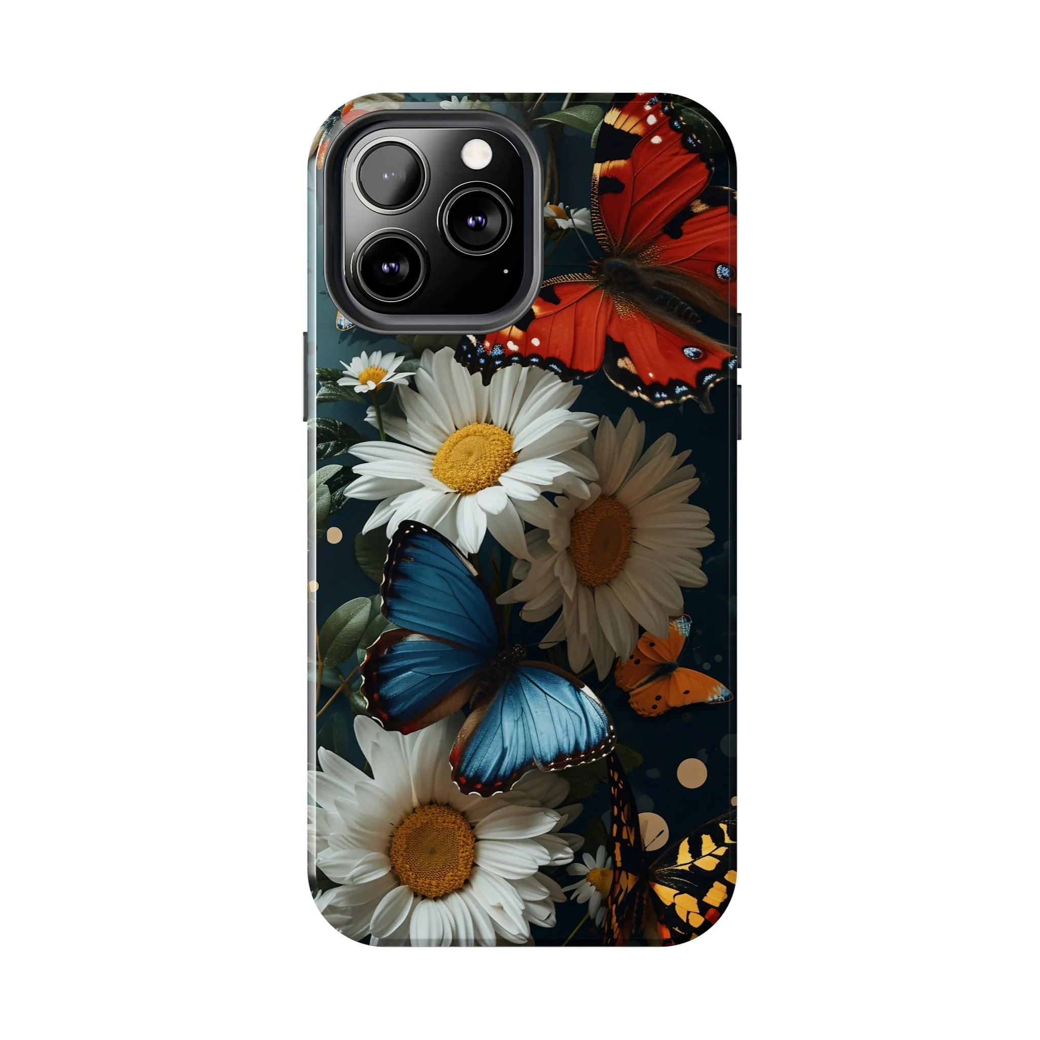 Wildflowers & Butterflies Vibrant Tones Digital print Design Tough Phone Case compatible with a large variety of iPhone models, Phone Case