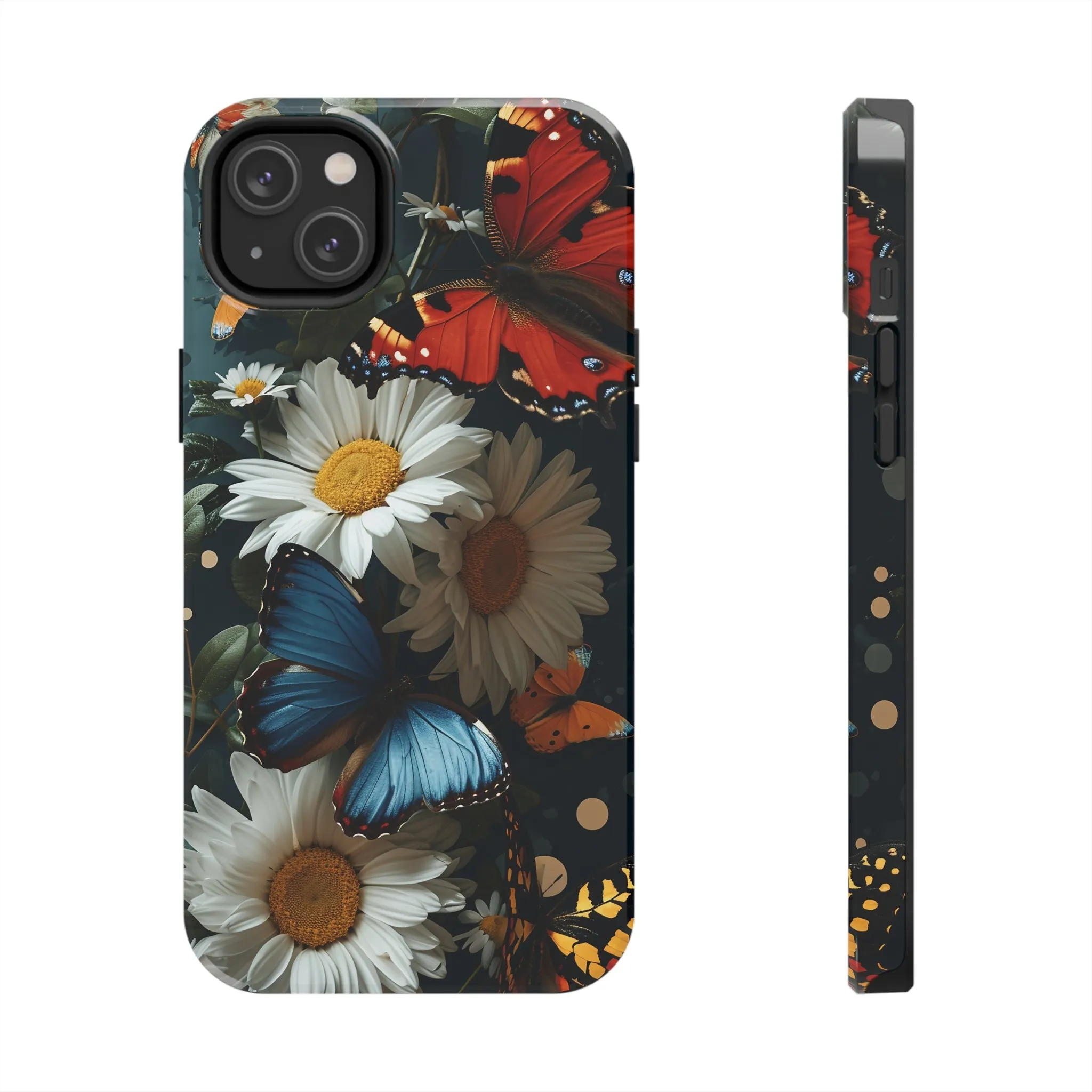 Wildflowers & Butterflies Vibrant Tones Digital print Design Tough Phone Case compatible with a large variety of iPhone models, Phone Case