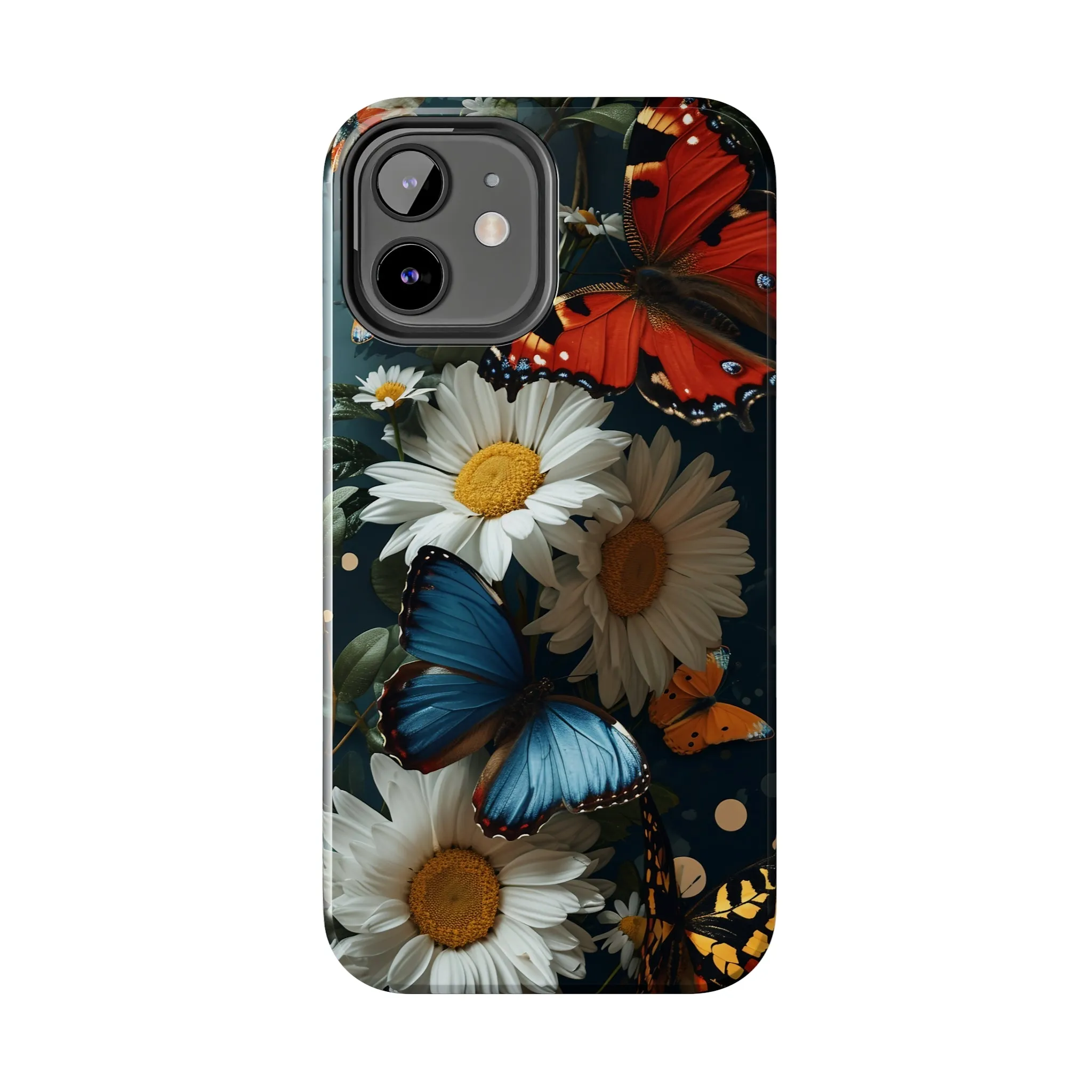 Wildflowers & Butterflies Vibrant Tones Digital print Design Tough Phone Case compatible with a large variety of iPhone models, Phone Case