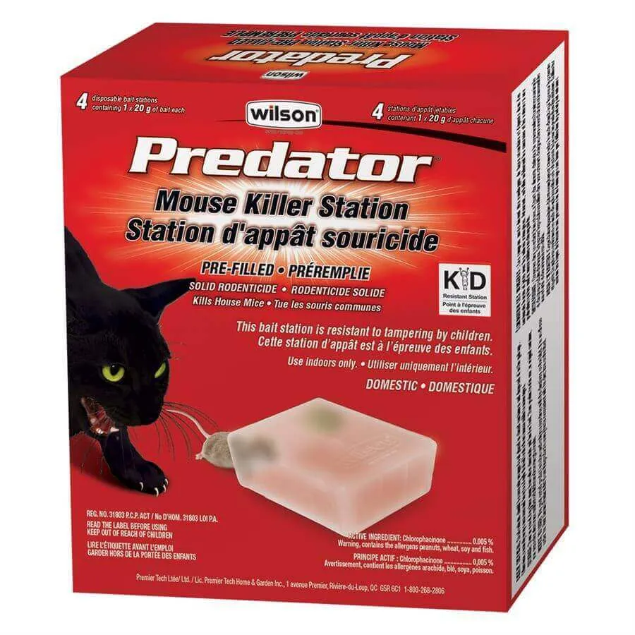 Wilson Predator Disposable Mouse Bait Station 80g