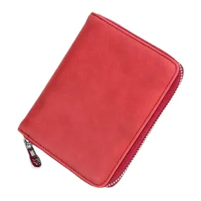 Women Genuine Leather RFID Anti-theft Organ Design Milti-card Slot Card Bag Card Holder Wallet